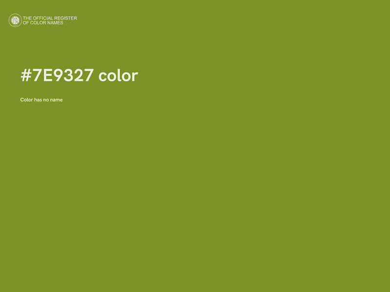 #7E9327 color image