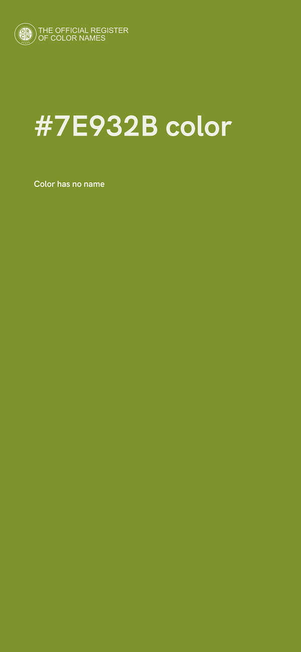 #7E932B color image