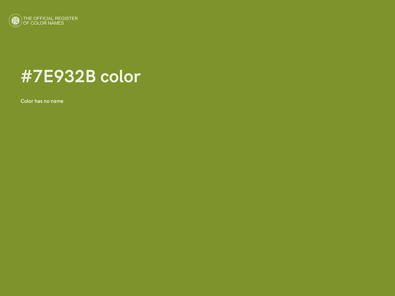 #7E932B color image