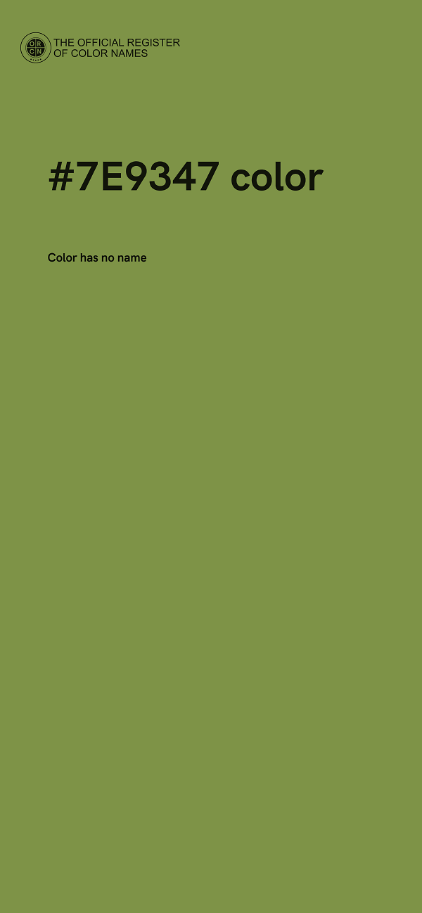 #7E9347 color image