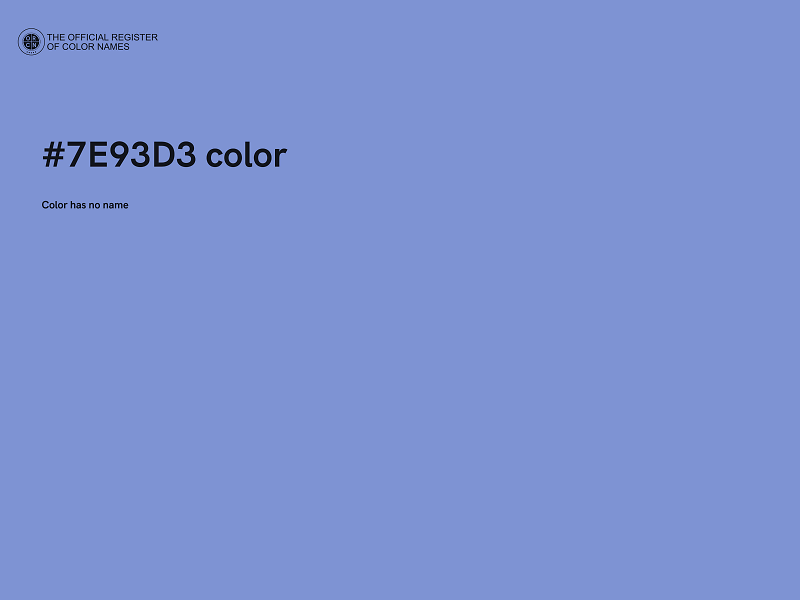 #7E93D3 color image