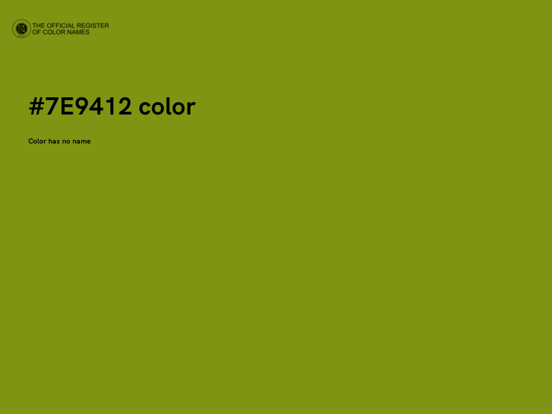 #7E9412 color image
