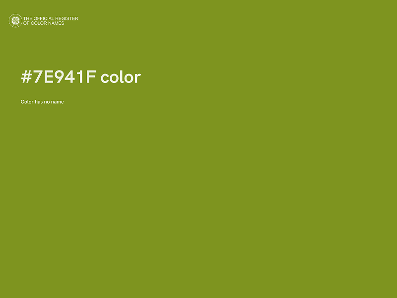 #7E941F color image