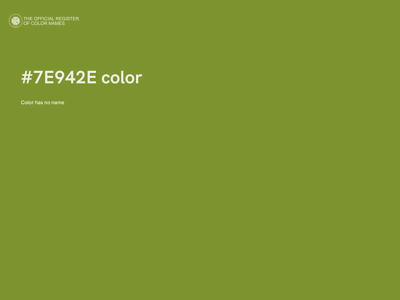 #7E942E color image