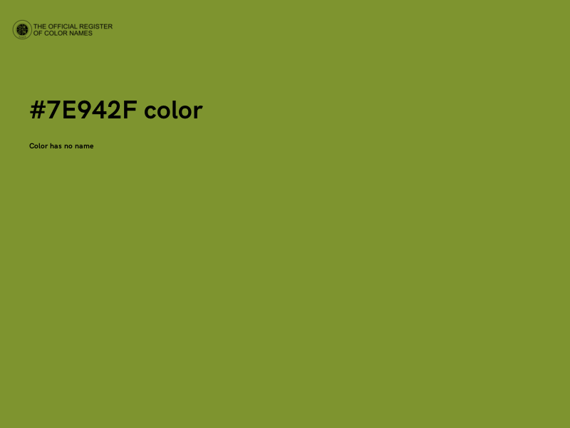 #7E942F color image