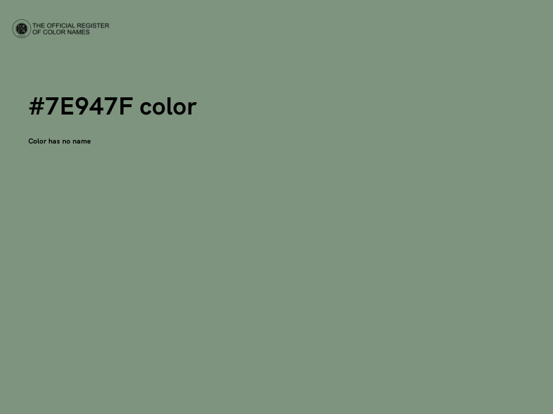 #7E947F color image