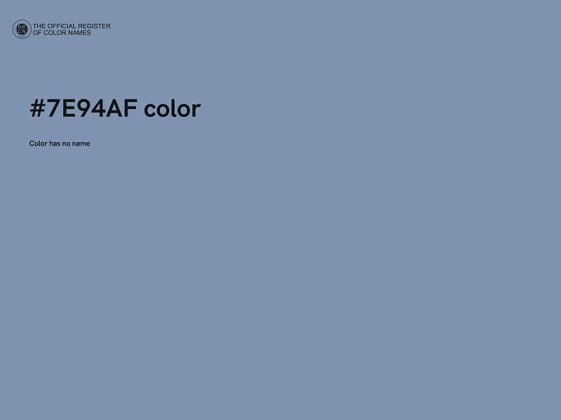 #7E94AF color image