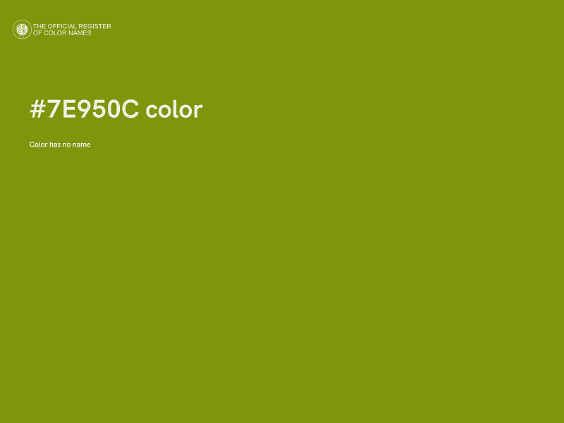 #7E950C color image