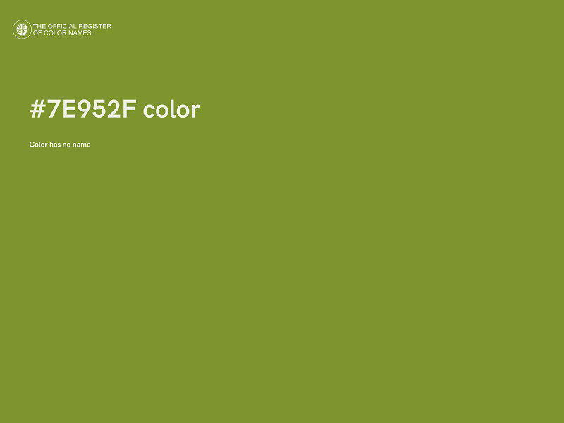 #7E952F color image