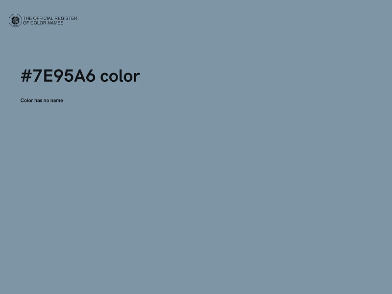 #7E95A6 color image