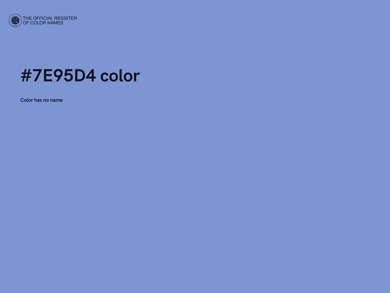 #7E95D4 color image