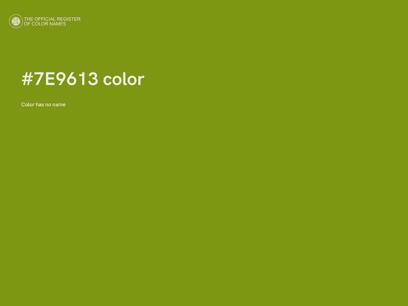 #7E9613 color image