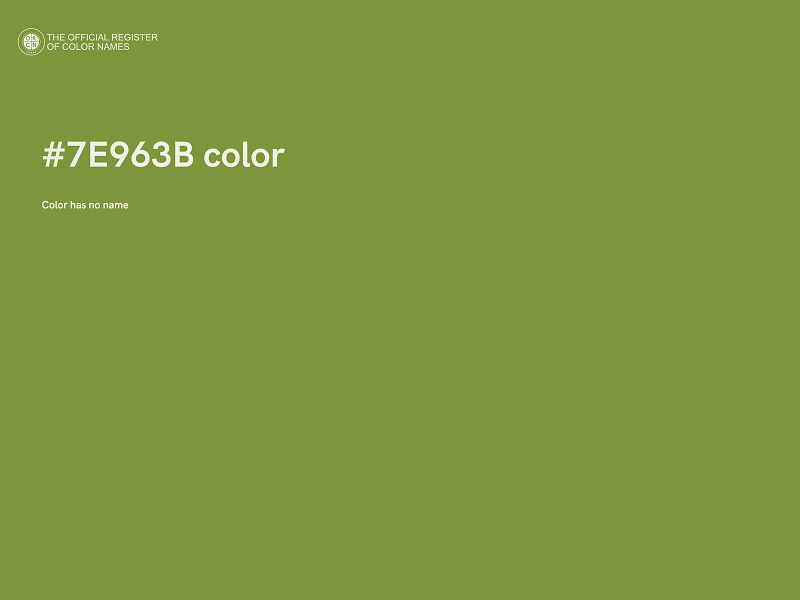 #7E963B color image
