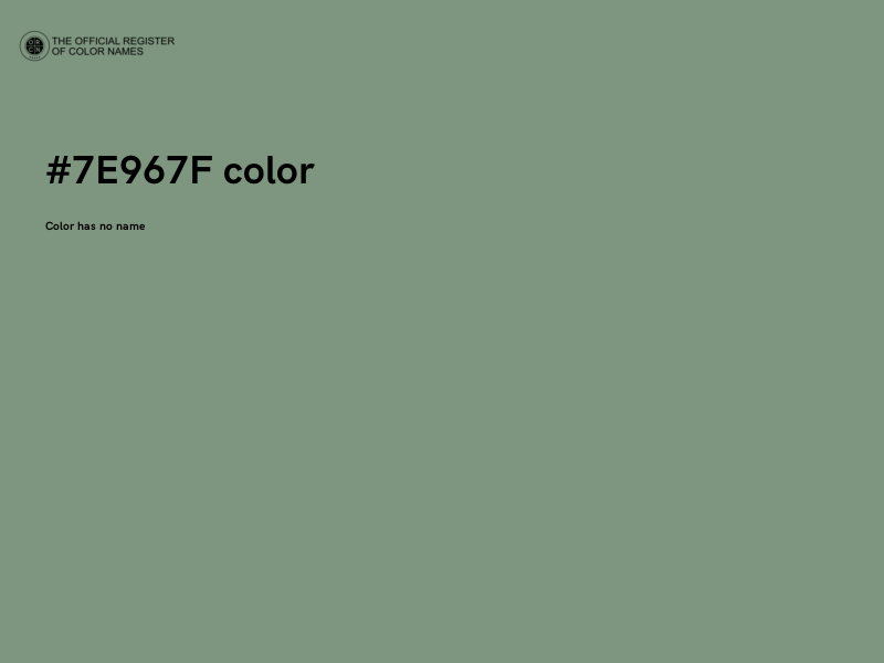 #7E967F color image