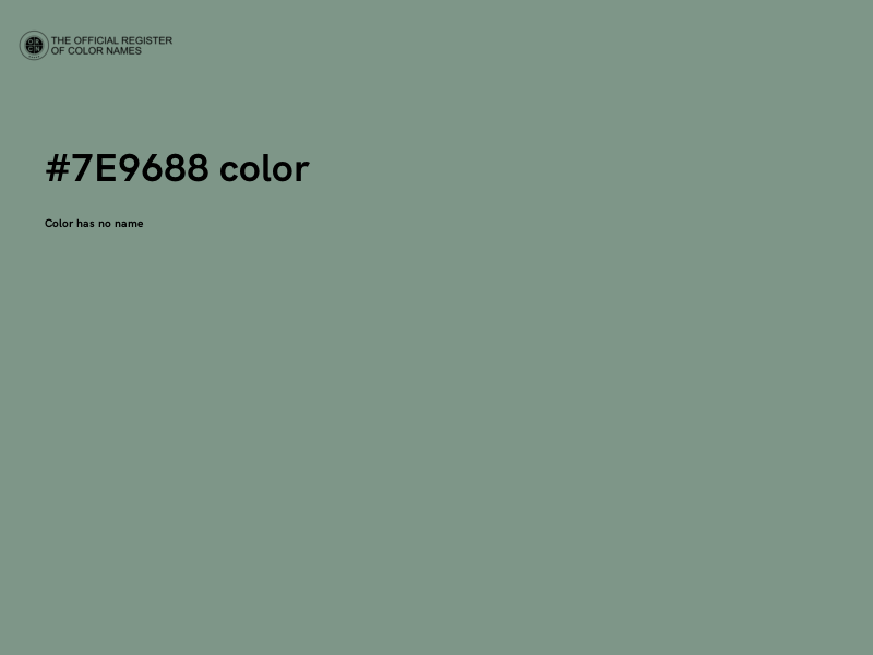 #7E9688 color image