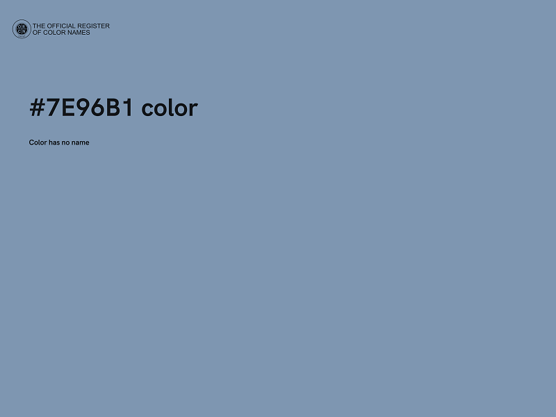 #7E96B1 color image