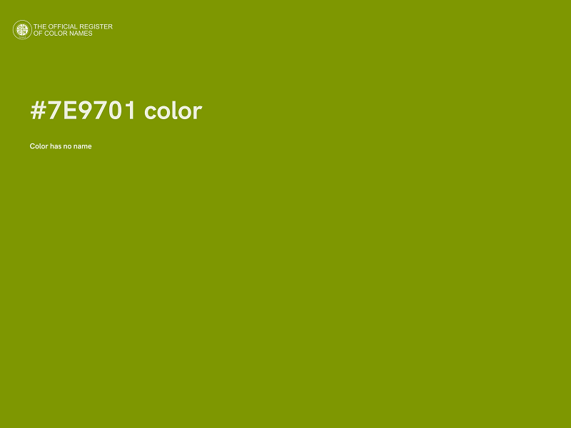 #7E9701 color image