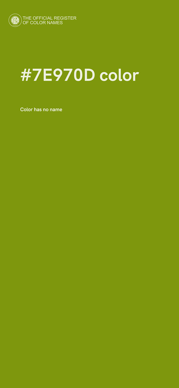 #7E970D color image