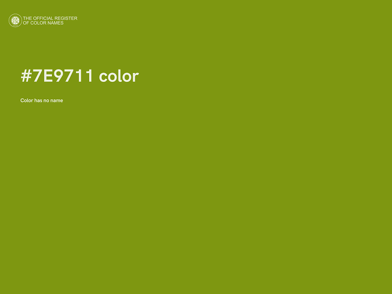 #7E9711 color image