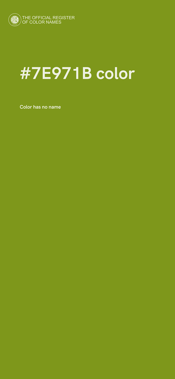 #7E971B color image