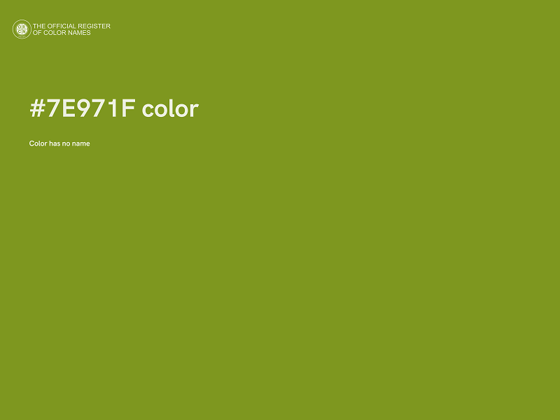 #7E971F color image