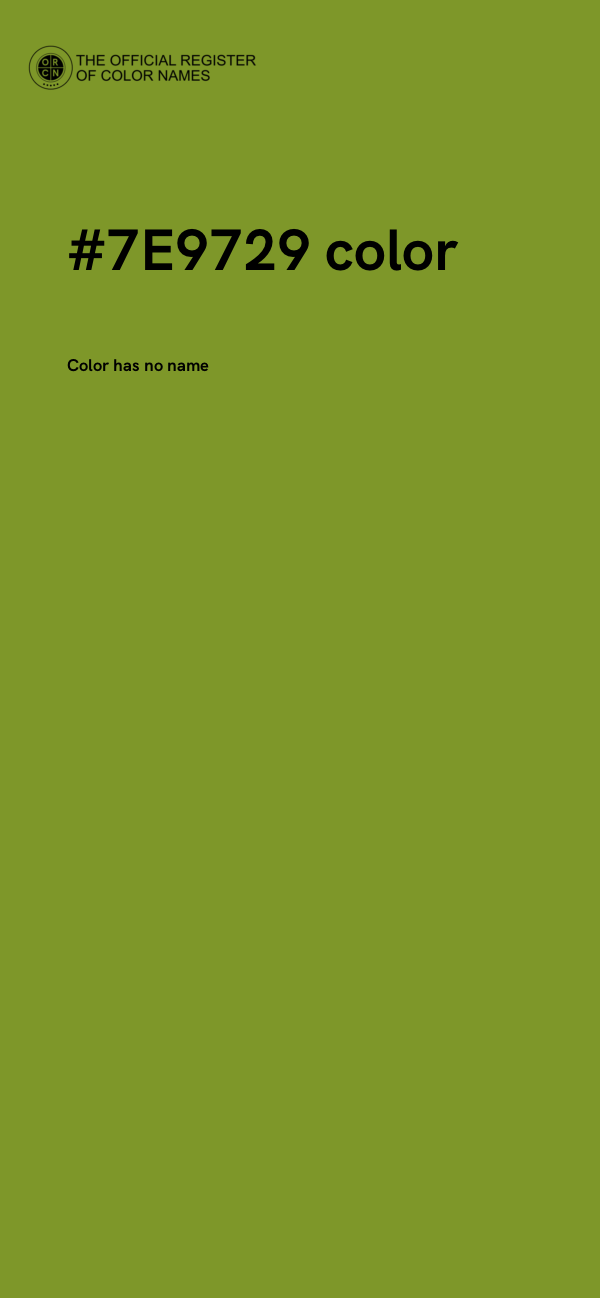 #7E9729 color image