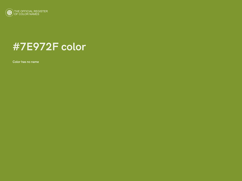 #7E972F color image