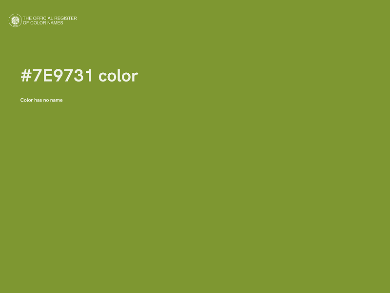 #7E9731 color image