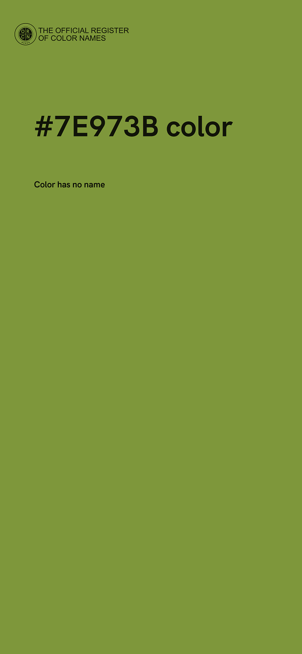 #7E973B color image