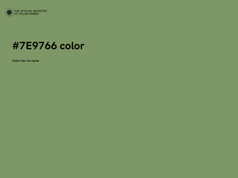 #7E9766 color image