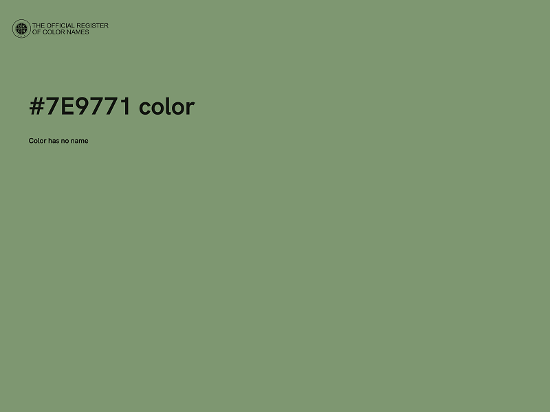 #7E9771 color image