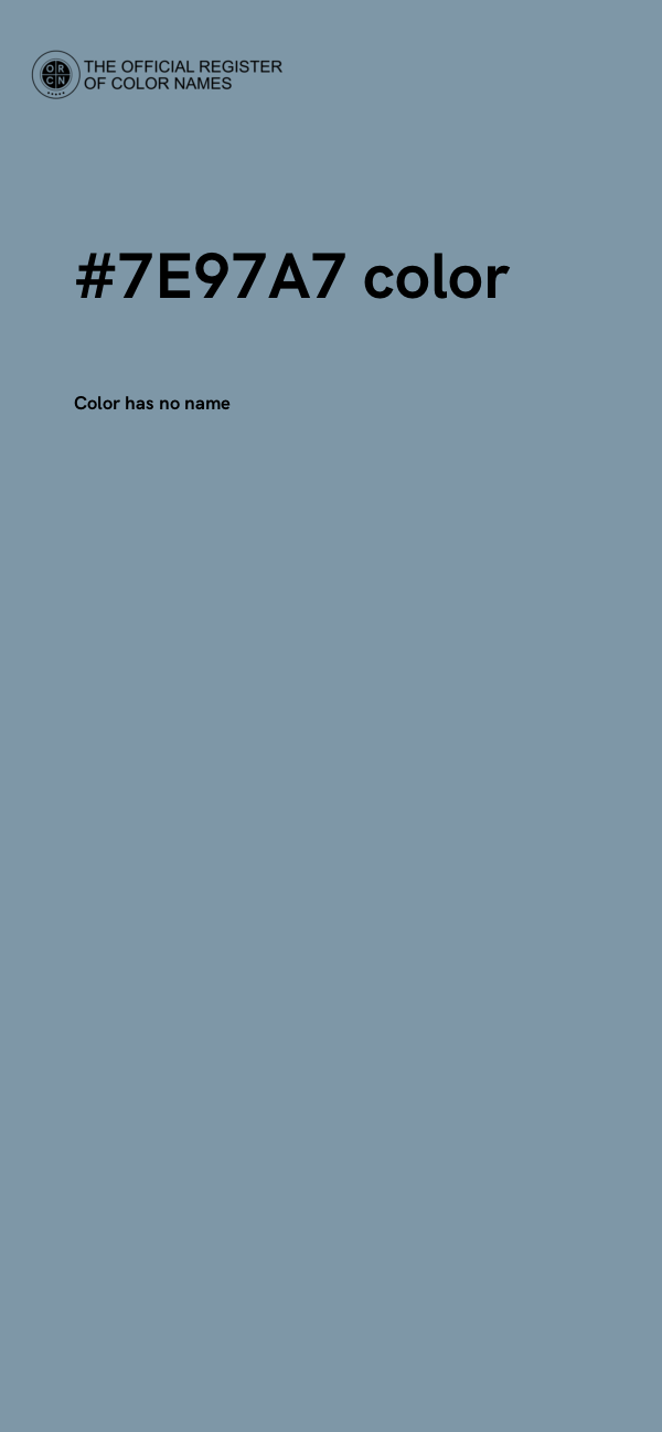 #7E97A7 color image