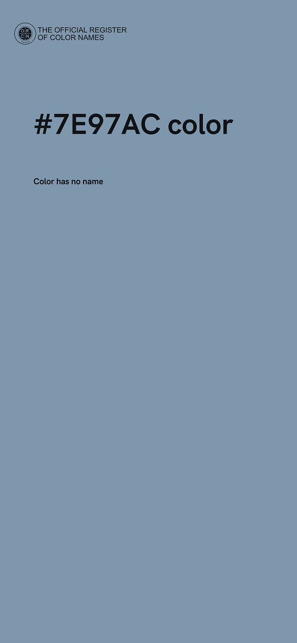 #7E97AC color image