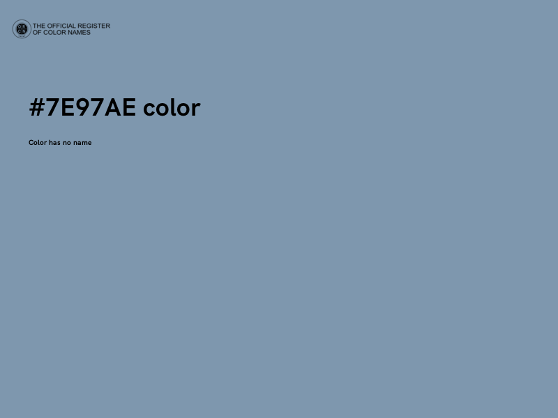 #7E97AE color image