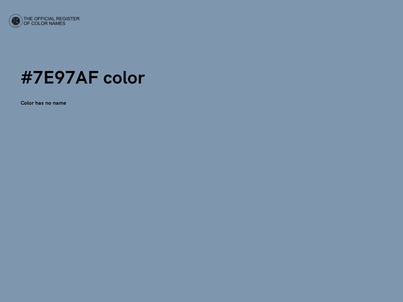 #7E97AF color image