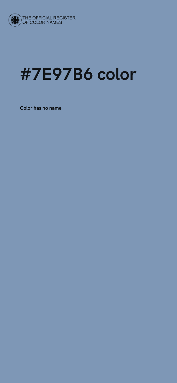 #7E97B6 color image