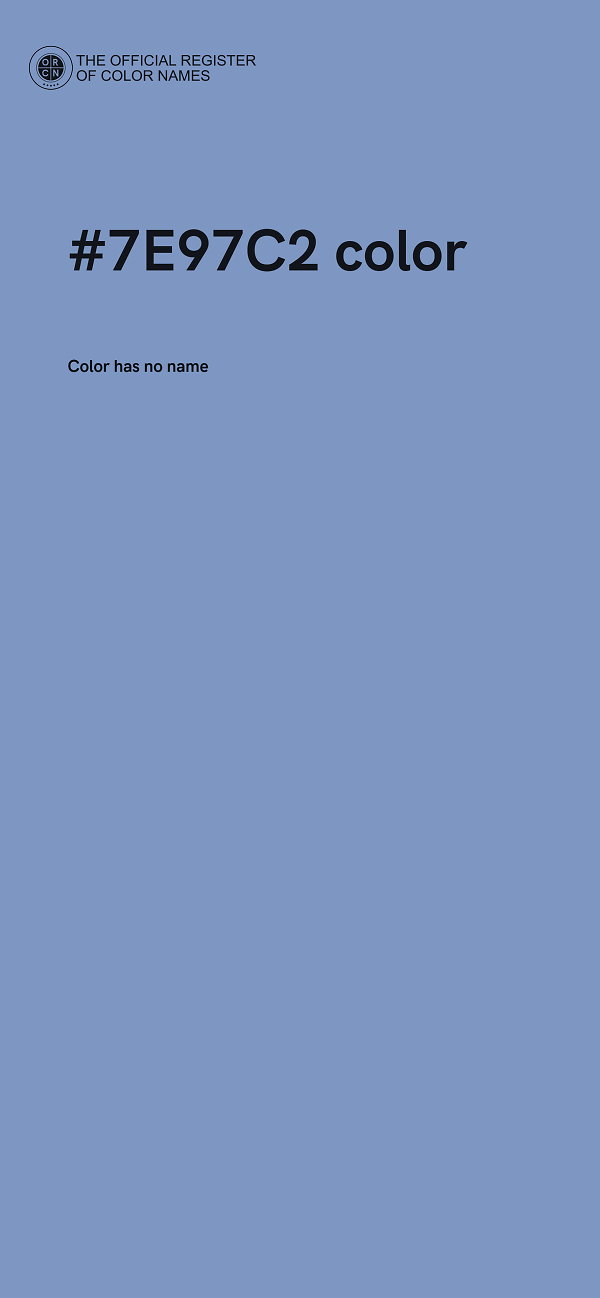 #7E97C2 color image