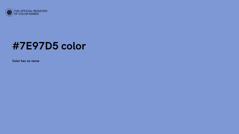 #7E97D5 color image