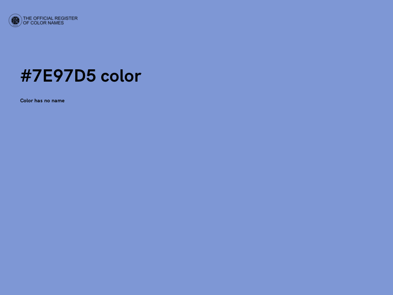 #7E97D5 color image
