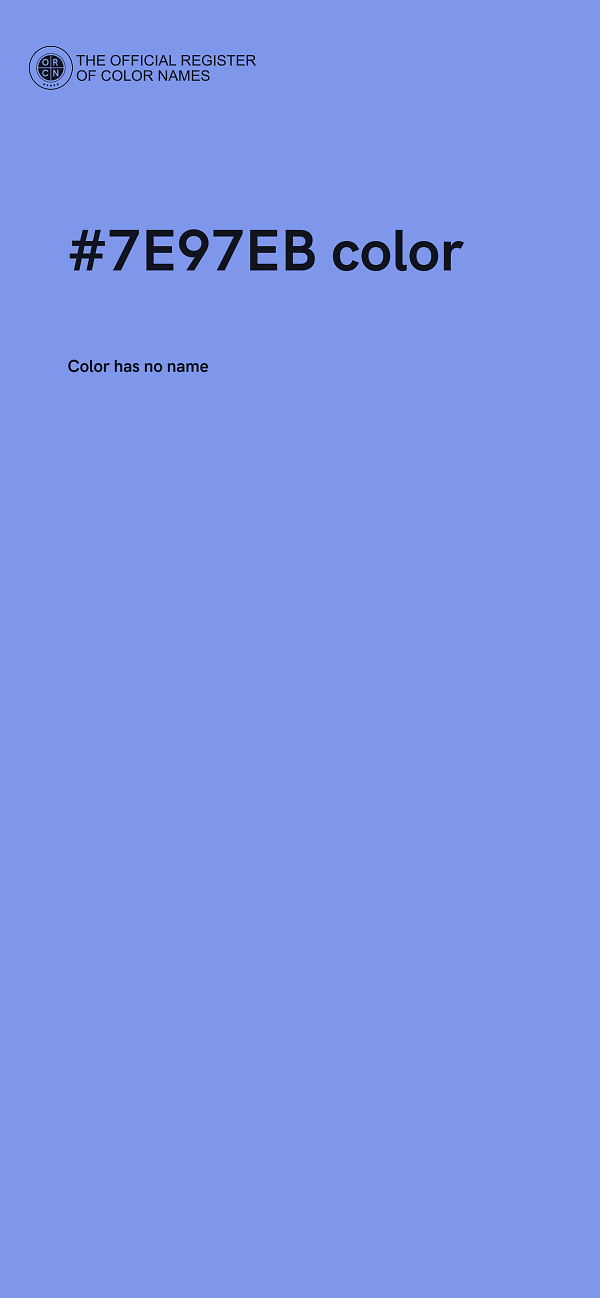 #7E97EB color image