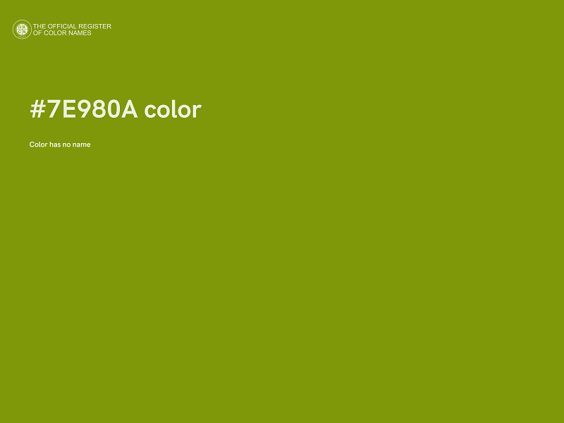 #7E980A color image