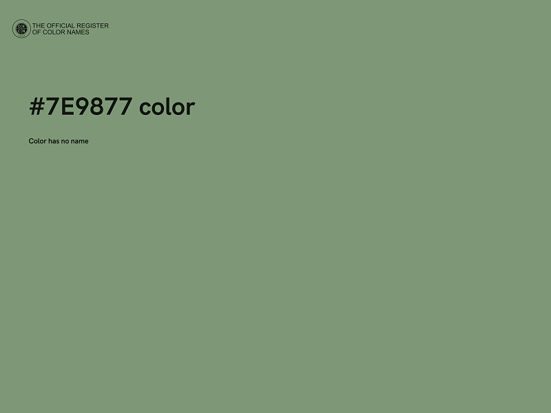 #7E9877 color image