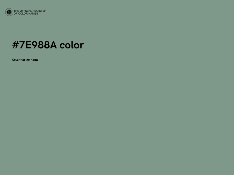 #7E988A color image