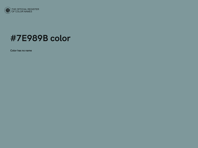 #7E989B color image
