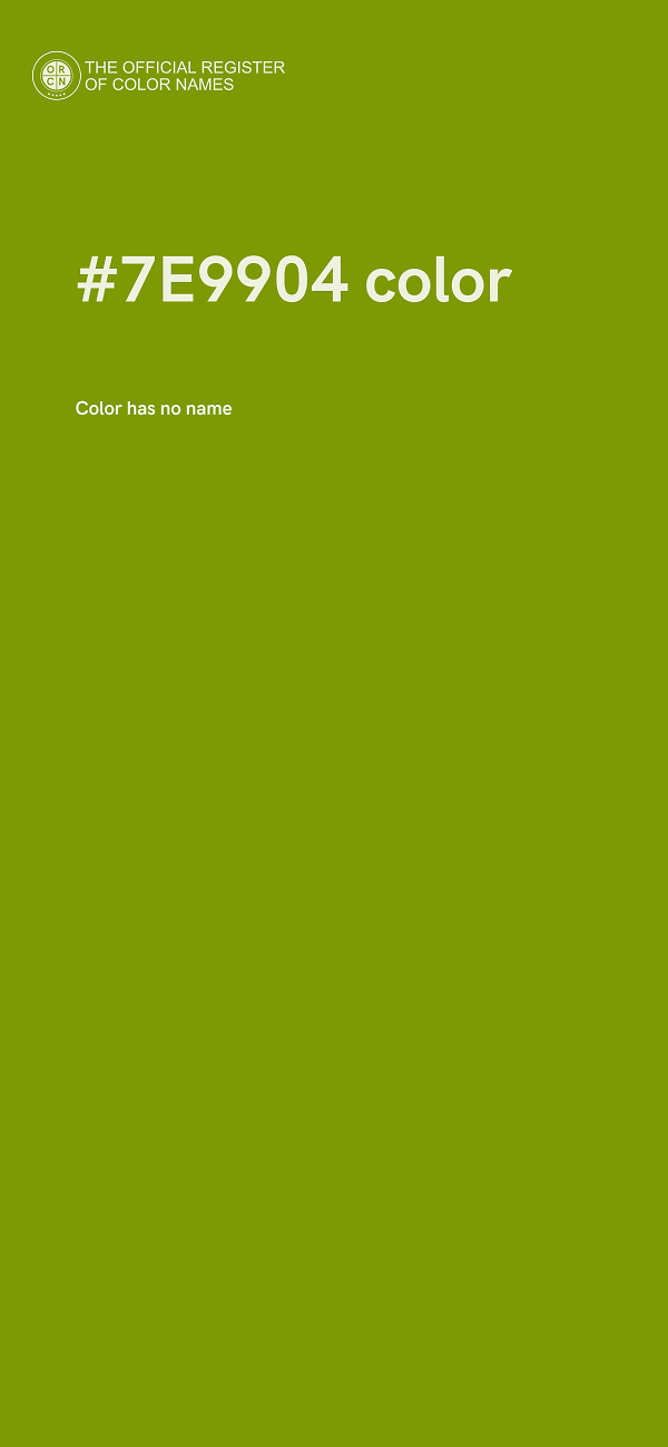 #7E9904 color image