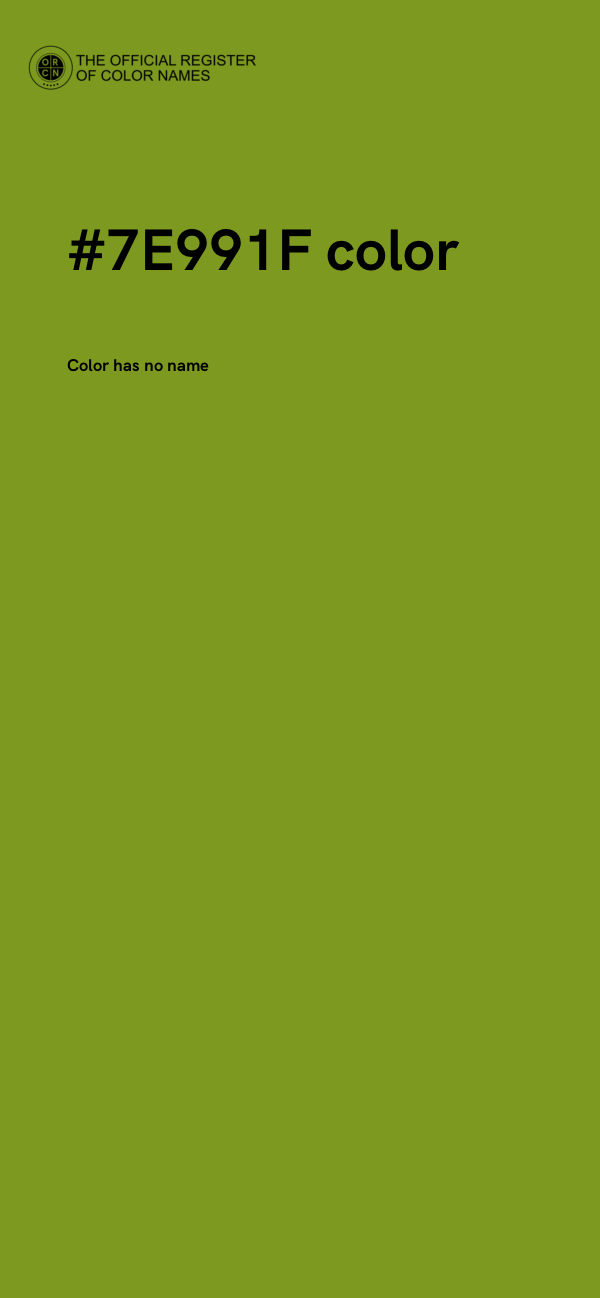 #7E991F color image