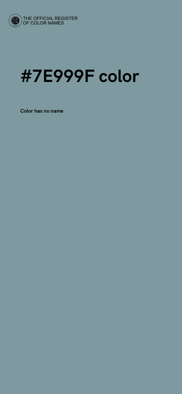 #7E999F color image