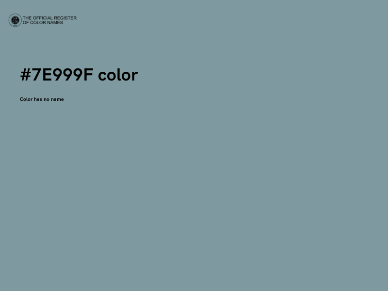 #7E999F color image