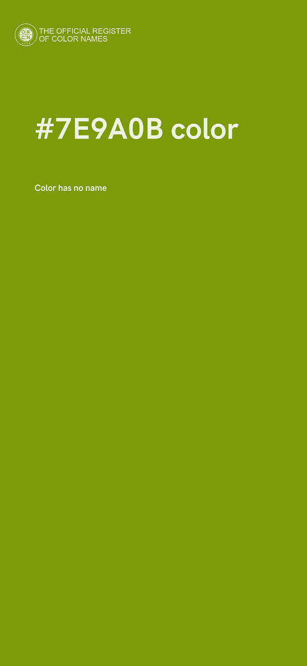 #7E9A0B color image