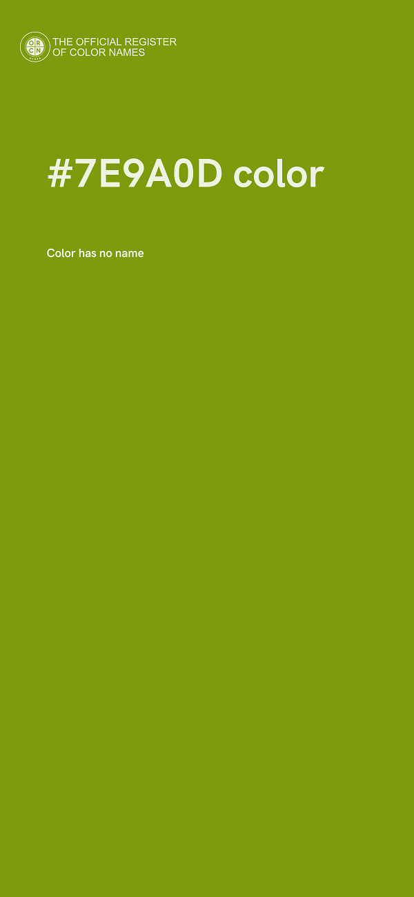 #7E9A0D color image